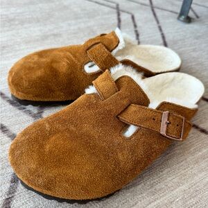Birkenstock Boston Shearling Slip Ons
